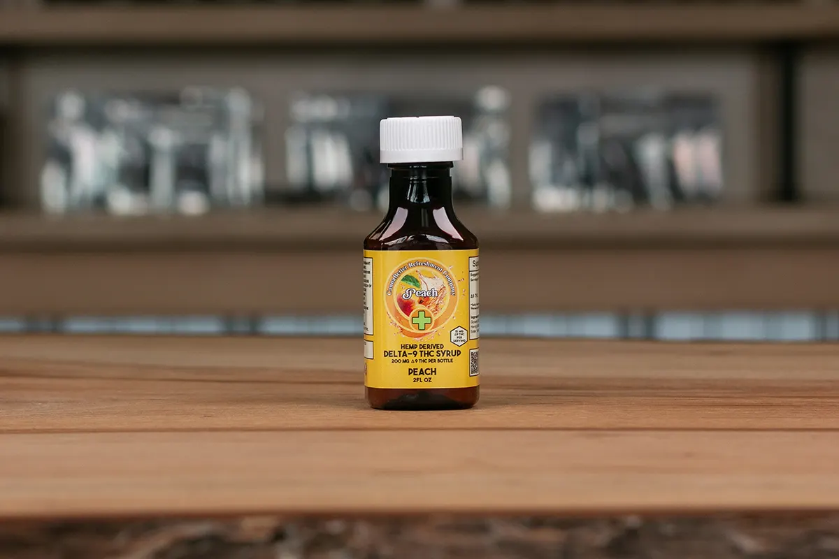 1 2lf oz peach syrup